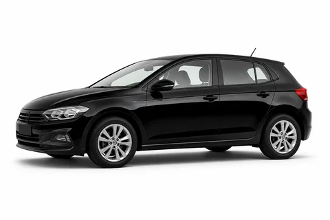 Hatch preto em estúdio branco